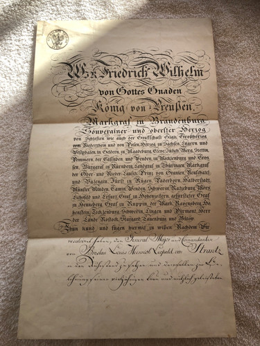 Lettre autographe signé - , de