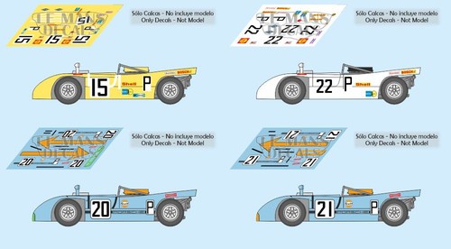 Decals porsche 908 - decals,