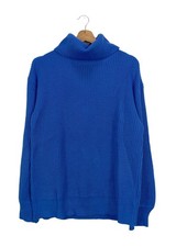 FRANK LYMAN Pull-over à col roulé Dames Pull T EU 40 bleu style décontracté