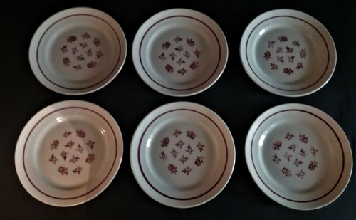 Série six assiettes plates - série, de