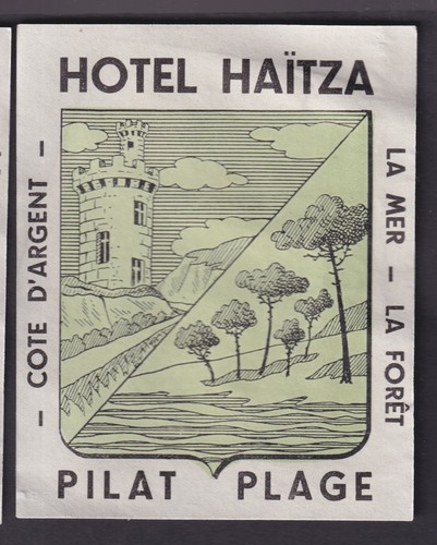 Ancienne étiquette bagage - de,