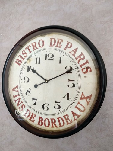 Horloge bistrot paris vins - bistrot, de