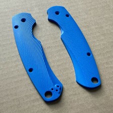 G10 Scales - Sunrise Pattern - Light Blue For Spyderco Paramilitary 2 Contoured