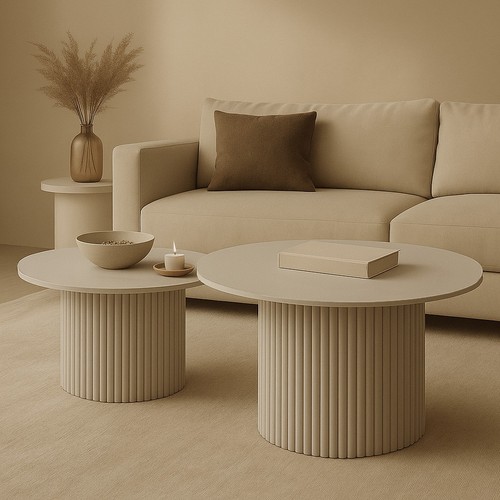 Set table basse ronde - de,