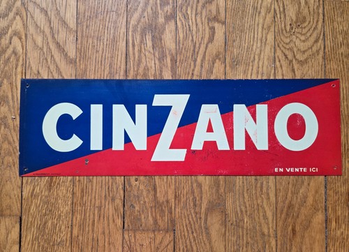 Tole publicitaire cinzano - publicitaire,