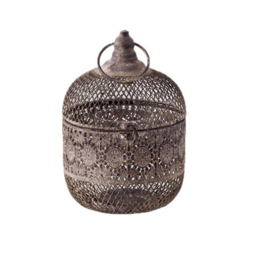 Bougeoir forme cage à - bougeoir,