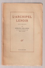 Armand Salacrou L' Archipel Lenoir  EO Numérotée  dédicace Auteur 1948 Gallimard