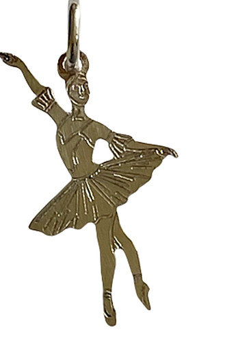 Pendentif argent danseuse - argent,