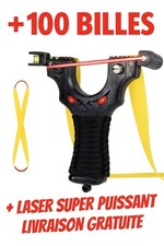 Fronde Pro Lance Pierre +Bille Haute précision  Slingshot Laser Chasse tir Pêche