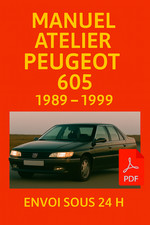 Manuel atelier peugeot - atelier, 605