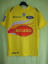 Maillot Rugby Asics Sporting union Agen SUA Bigard Jaune Vintage Jersey - M