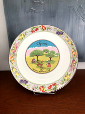 PLAT A TARTE EN FAÏENCE DE GIEN " TARTE AUX POMMES " (D 30,5 cm)