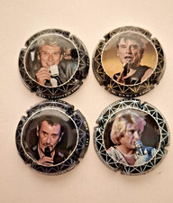 4 Capsules de champagne Pierre MIGNON Johnny Hallyday NEWS Num 300ex