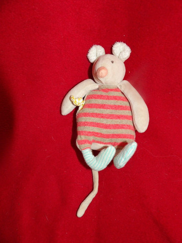 Doudou peluche souris hochet - doudou,