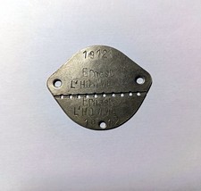 plaque identité sergent