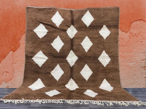 Tapis laine marocaine beni - tapis, en