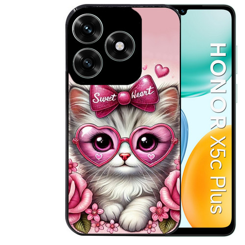 Coque noire pour - honor, x5c