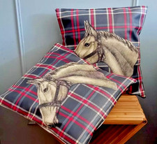 Housses de Coussin chevaux 40x40 Fait Main