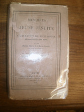 MARCEL de la ROCHE-ARNAUD (Martial). - Mémoires d’un jeune jésuite. Mont-Rouge.