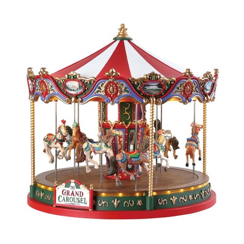 Lemax the grand carousel with - the, carousel,