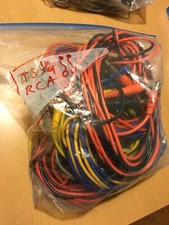 Bag Of TS to RCA Audio Cables 