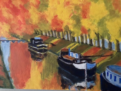Très belle peinture gouache - belle,