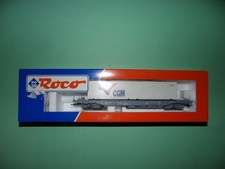 ROCO wagon kangourou + conteneur CGM 47952 (n°2bis)