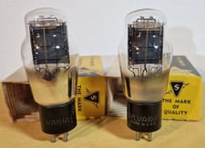 Tubes 2A3 Sylvania, plaque