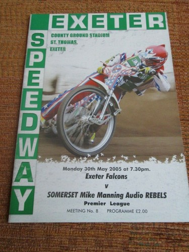 Programme speedway exeter - speedway, v