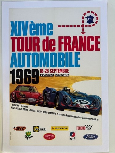 Affiche tour auto - affiche,