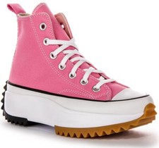 Converse A08735C Run Star Hike Plateforme À Lacets Femme Rose UK 5 - 7