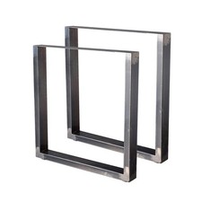 2 PIEDS DE TABLE EN ACIER