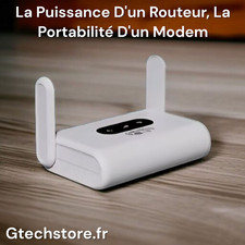 Routeur WiFi 6 4G LTE Portable Avec Un Débit De 300 Mbps, Compatible Cartes SIM