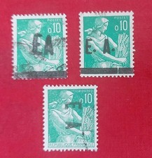 EA ALGERIE  E A SURCHARGE 1 Verticale rare 2 Normaux OBLITERE SUPERBE .