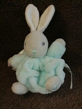 Doudou  mini lapin plume Blue