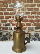 Ancienne lampe dorée à