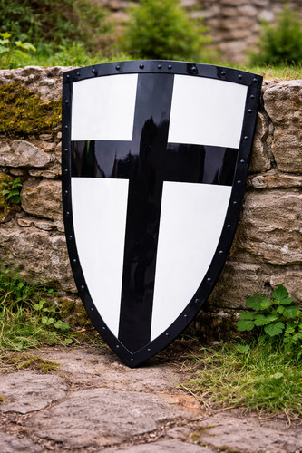 Bouclier médiéval croisé - ,