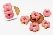 Maison de Poupées Fleur Rose Beignets Boulangerie 1:12 Miniature PL35 ML Tumdee