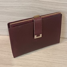 Porte Feuille En Cuir Le Tanneur, Porte Monnaie, Femme,bordeaux,vintage