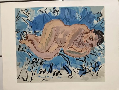 Lithographie raoul dufy femme - raoul,