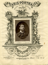 Lemercier, Henri Gervex, peintre et pastelliste français vintage print. Henri Ge