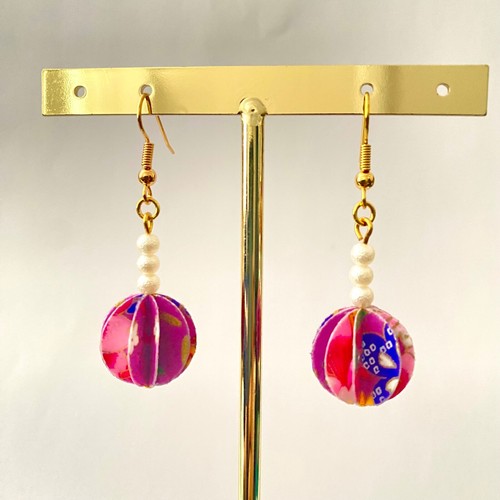 Boucles oreilles kusudama - boucles,