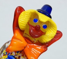 statuette en verre clown