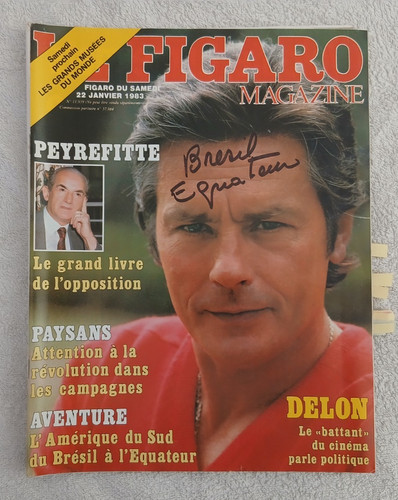 Figaro magazine 1983 delon - figaro, 1/1983