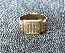 Petite chevalière homme - or massif 18 carats - bague - taille 47