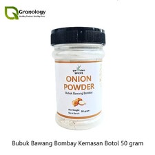 Bouteille d'assaisonnement culinaire en poudre d'oignon 50 g épices à base...