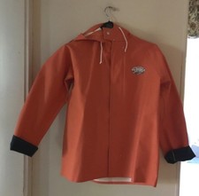 Orange raincoat new england - orange,
