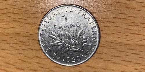 Pièce monnaie franc semeuse - monnaie, 1