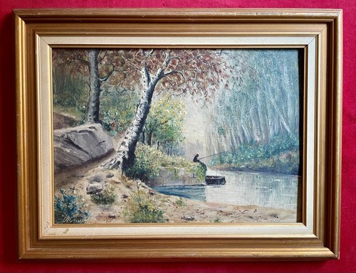 Vintage 1960s french oil - vintage,