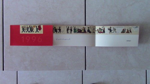 Tintin carte voeux herge - carte,